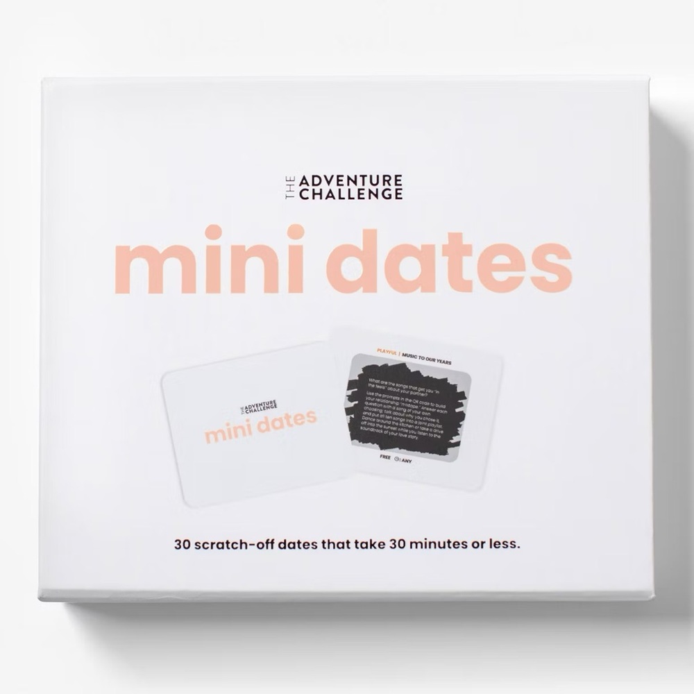Mini Dates Card Game - White